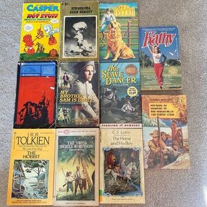Lot of 11 Classic Chapter Books for 5, 6, 7, 8 Grade Middle High School YA Books